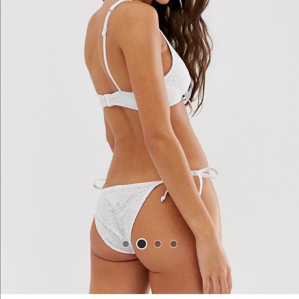 ASOS crochet tie bikini bottoms